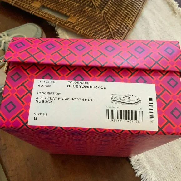 TORY BURCH ‘Joey Flat Form ‘ Boat shoes Size 8 - Picture 6 of 8